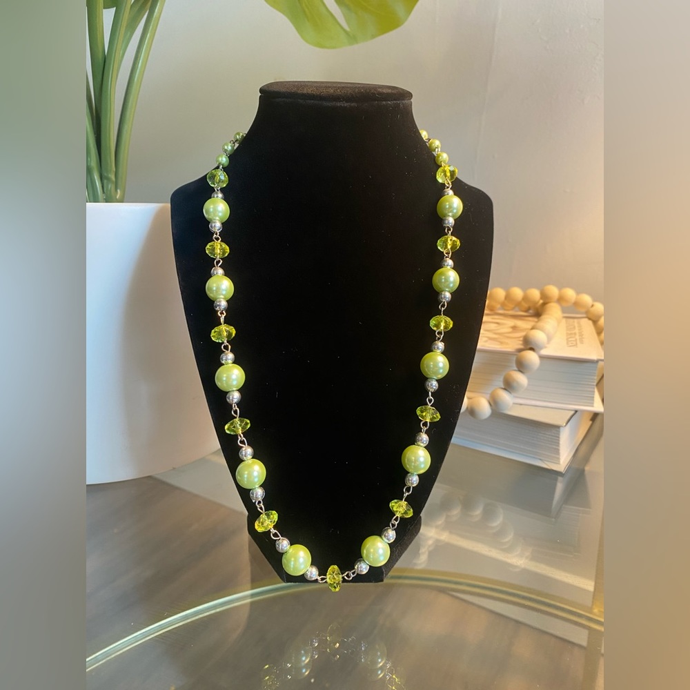 Green Beaded Necklace 💚
